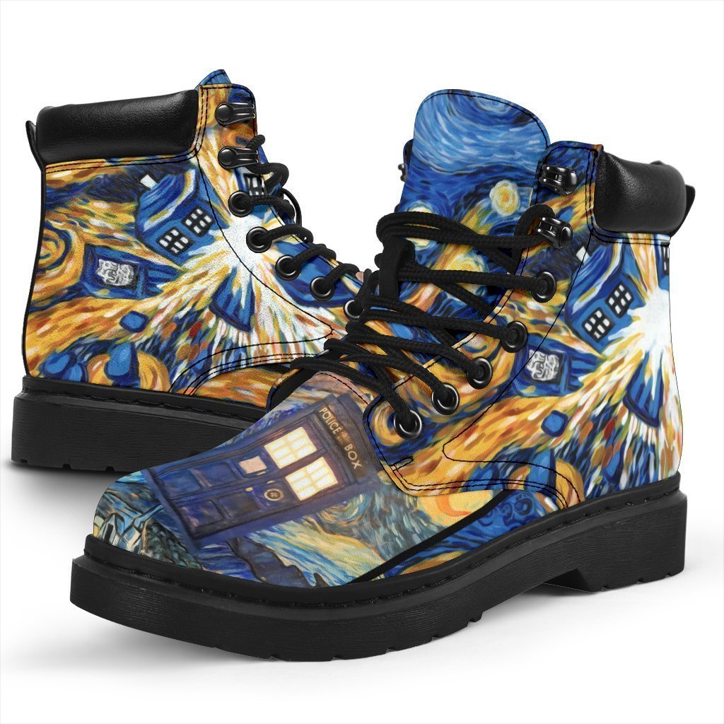 Dr Who Boots Mixed Stary Night Amazing Gift Idea-Gear Wanta
