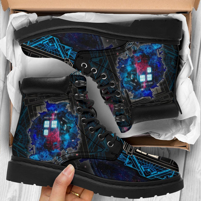 Dr Who Tardis Boots Shoes Funny Gift-Gear Wanta