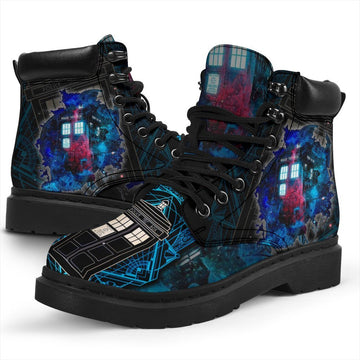 Dr Who Tardis Boots Shoes Funny Gift-Gear Wanta