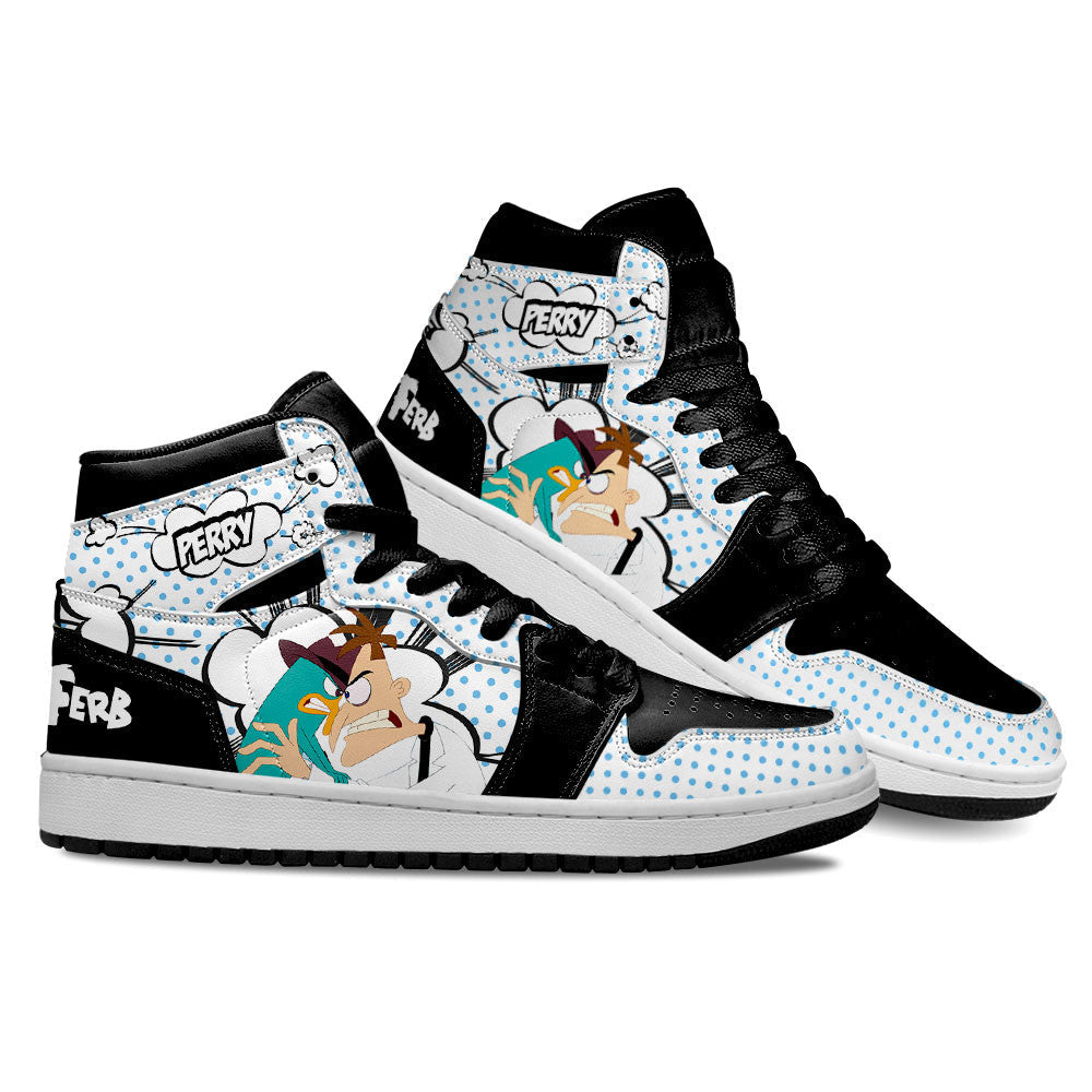 Dr. Heinz Doofenshmirt and Perry Sneakers Custom Phineas and Ferb Shoes-Gear Wanta