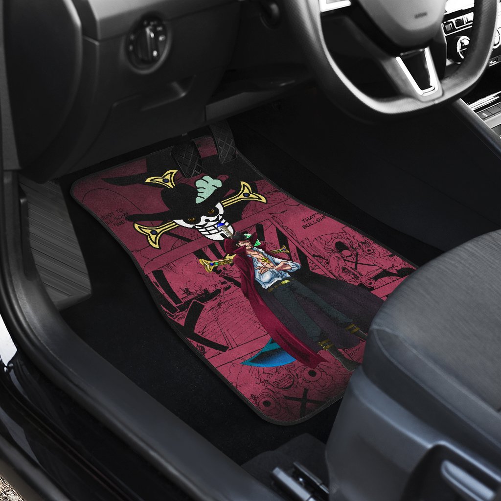 Dracule Mihawk One Piece Car Floor Mats Manga Mixed Anime-Gear Wanta