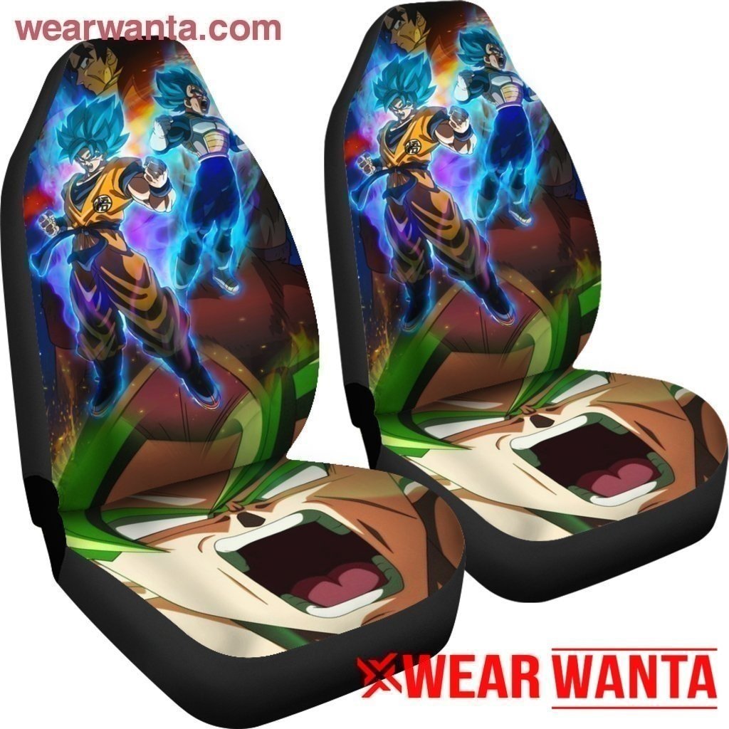 Dragon Ball Goku and Vegeta Car Seat Covers Custom Anime Car Accessories-Gear Wanta