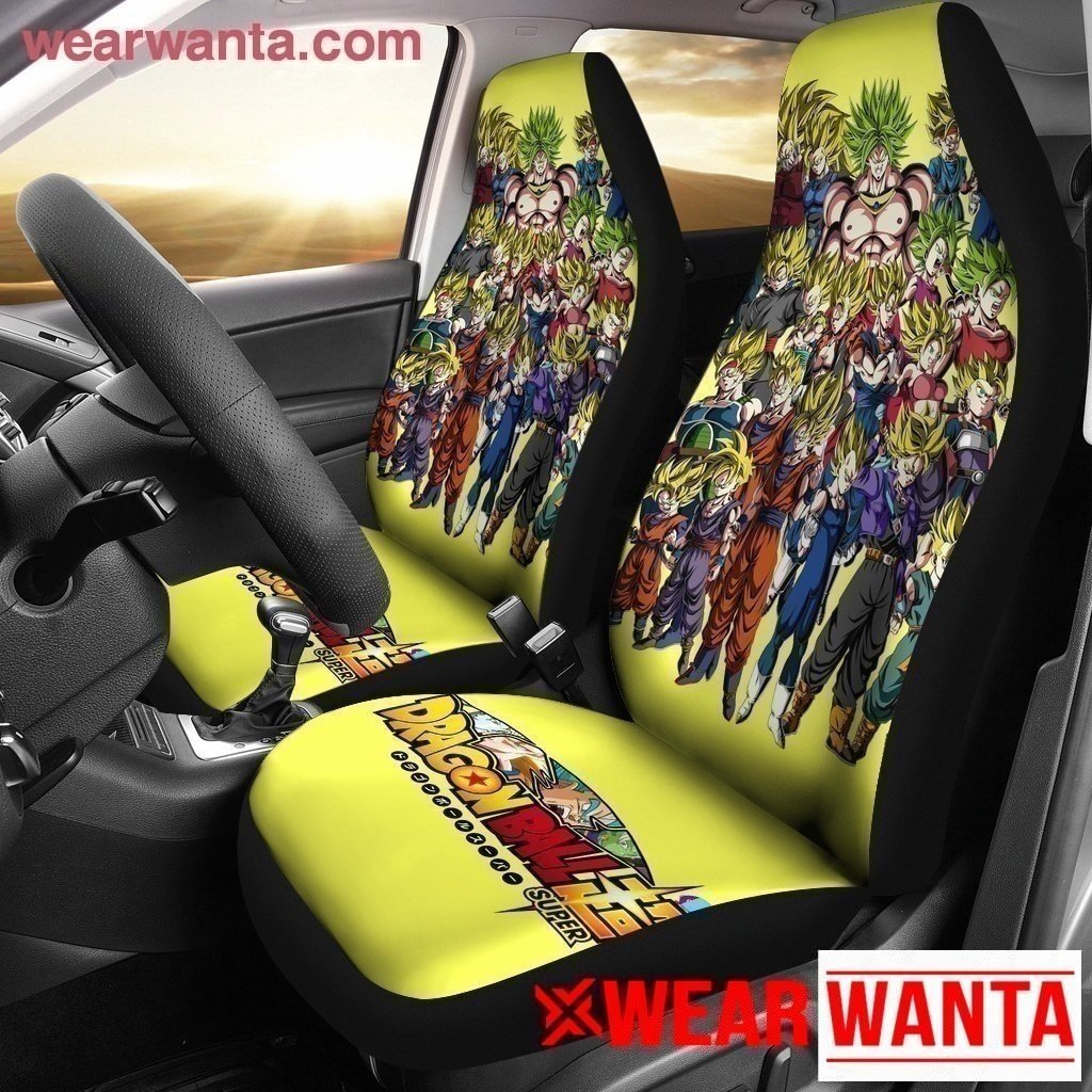 Dragon Ball Super Saiyan Car Seat Covers Custom Anime Car Accessories-Gear Wanta