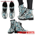 Dragonfly Flower Women Leather Boots Gift Idea-Gear Wanta