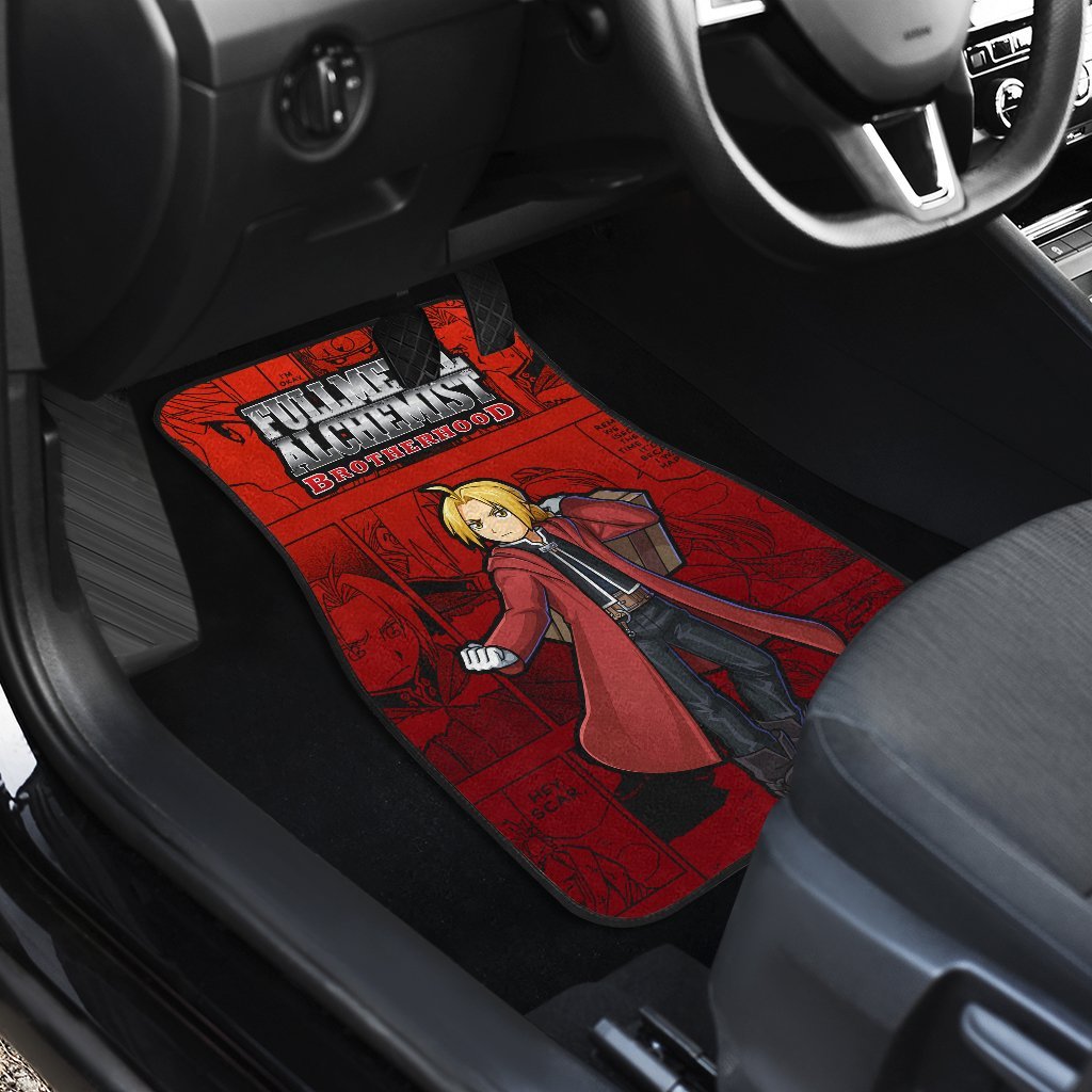 Edward Elric Fullmetal Alchemist Brotherhood Car Floor Mats For Cute Fan Anime-Gear Wanta