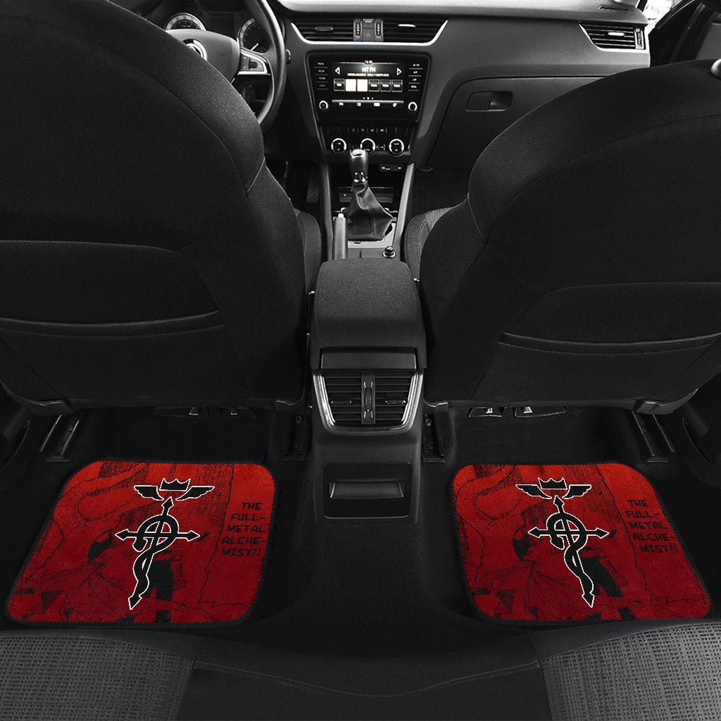 Edward Elric Fullmetal Alchemist Brotherhood Car Floor Mats For Cute Fan Anime-Gear Wanta