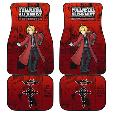 Edward Elric Fullmetal Alchemist Brotherhood Car Floor Mats For Cute Fan Anime-Gear Wanta