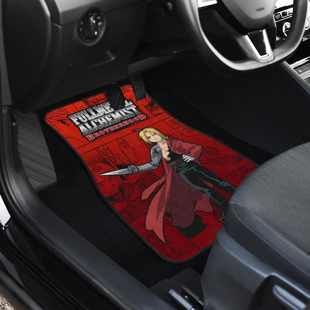 Edward Elric Fullmetal Alchemist Brotherhood Car Floor Mats Like Anime-Gear Wanta