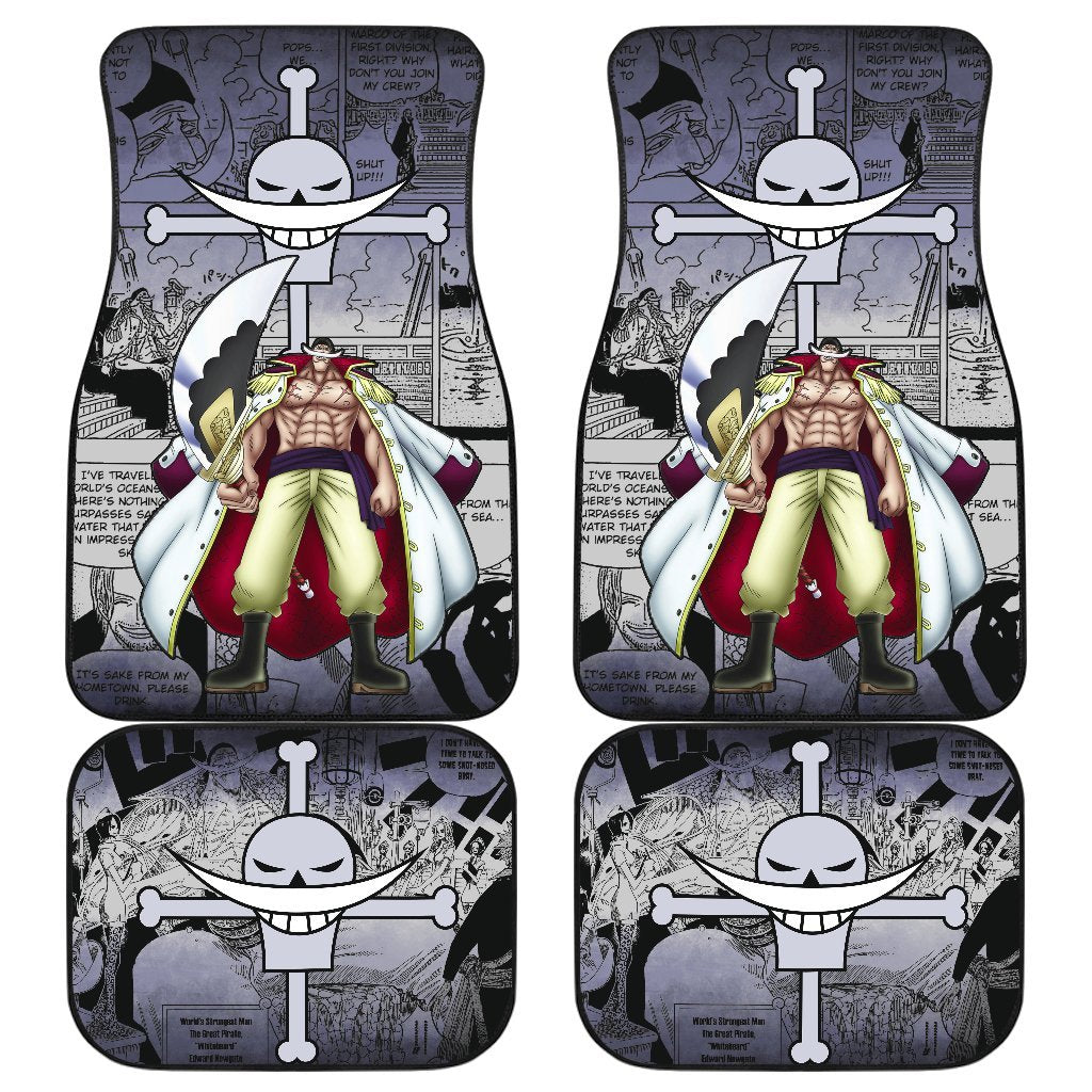 Edward Newgate Whitebeard One Piece Car Floor Mats Manga Mixed Anime-Gear Wanta