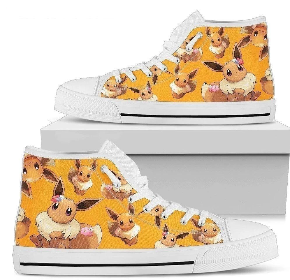 Eevee Shoes High Top Gift For Poke Fan-Gear Wanta