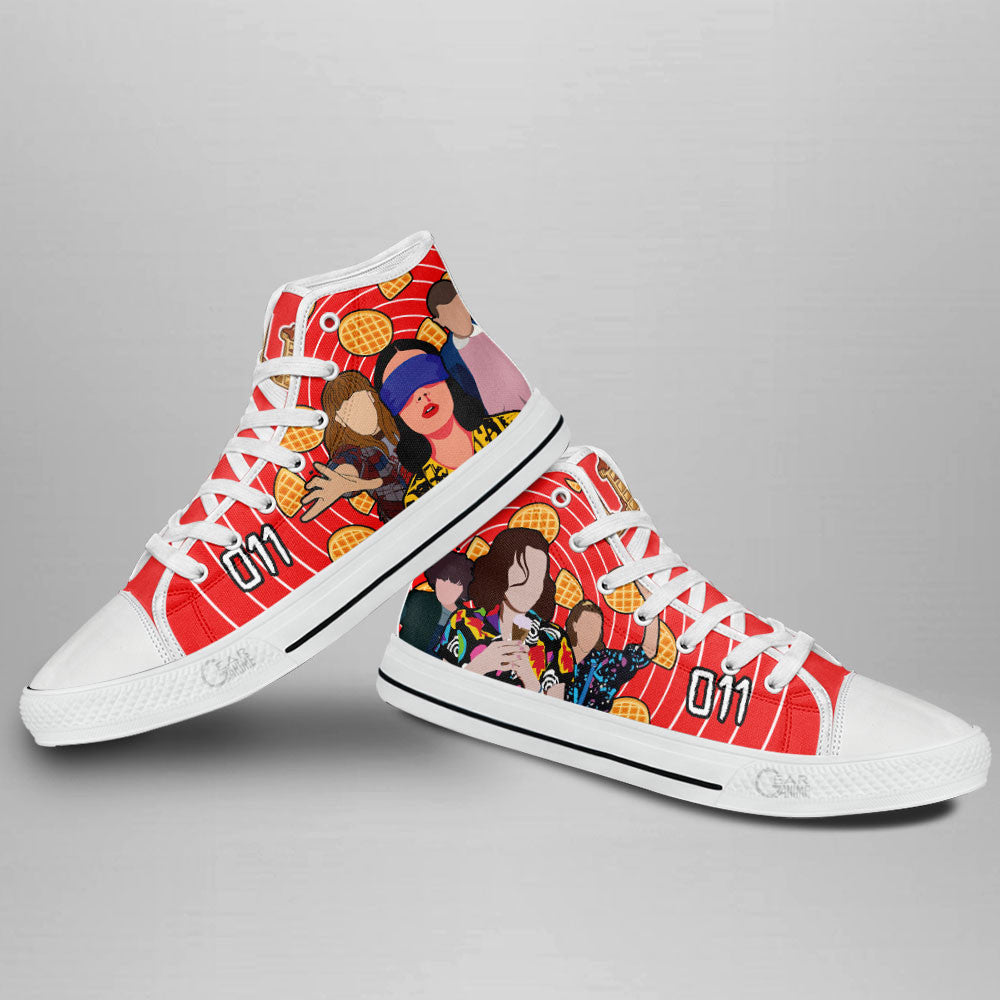 Eleven 011 High Top Shoes Custom Stranger Things Sneakers-Gear Wanta