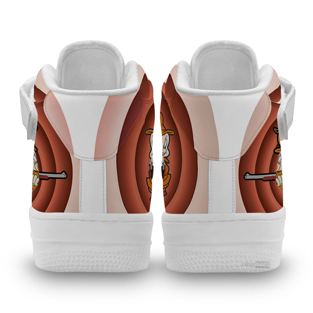 Elmer Fudd Air Mid Shoes Custom Looney Tunes Sneakers-Gear Wanta