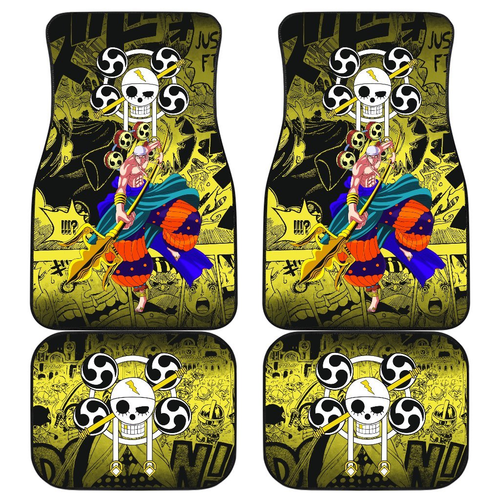 Enel One Piece Car Floor Mats Manga Mixed Anime-Gear Wanta