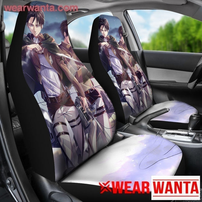 Eren And Levi Attack On Titan Car Seat Covers Lt04-Gear Wanta