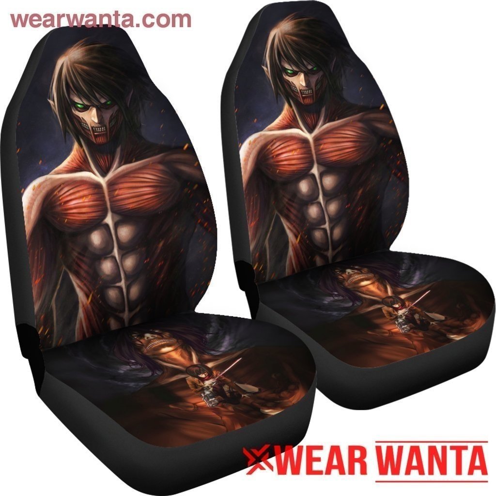 Eren Attack On Titan Car Seat Covers LT03-Gear Wanta