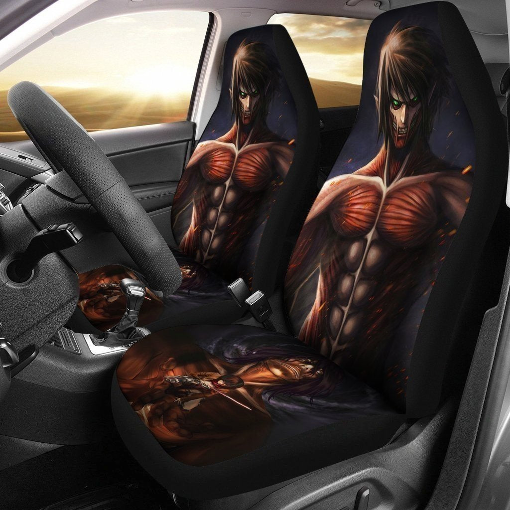 Eren Attack On Titan Car Seat Covers LT03-Gear Wanta