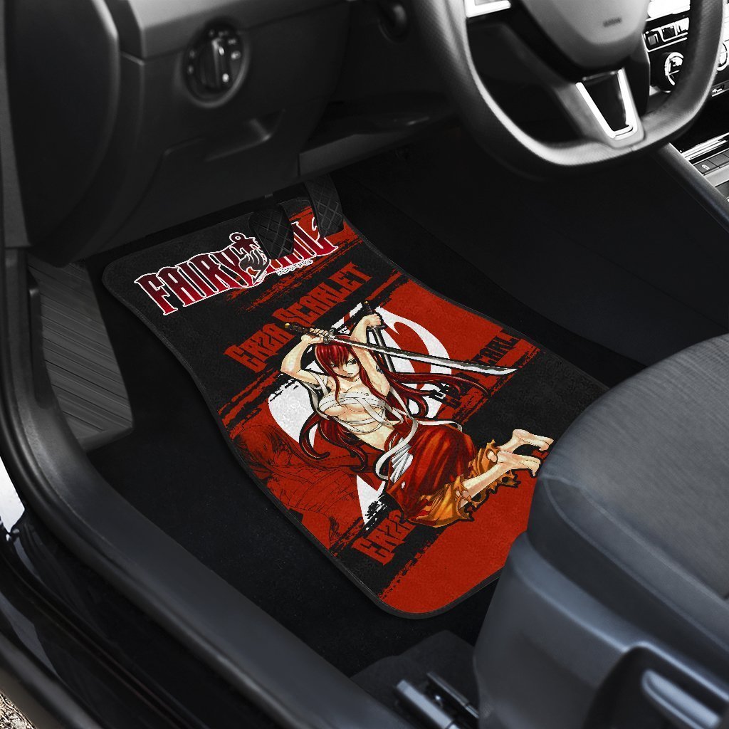 Erza Scarlet Fairy Tail Car Floor Mats Anime Gift For Cool Fan-Gear Wanta