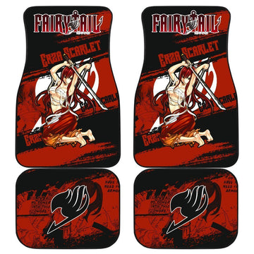 Erza Scarlet Fairy Tail Car Floor Mats Anime Gift For Cool Fan-Gear Wanta