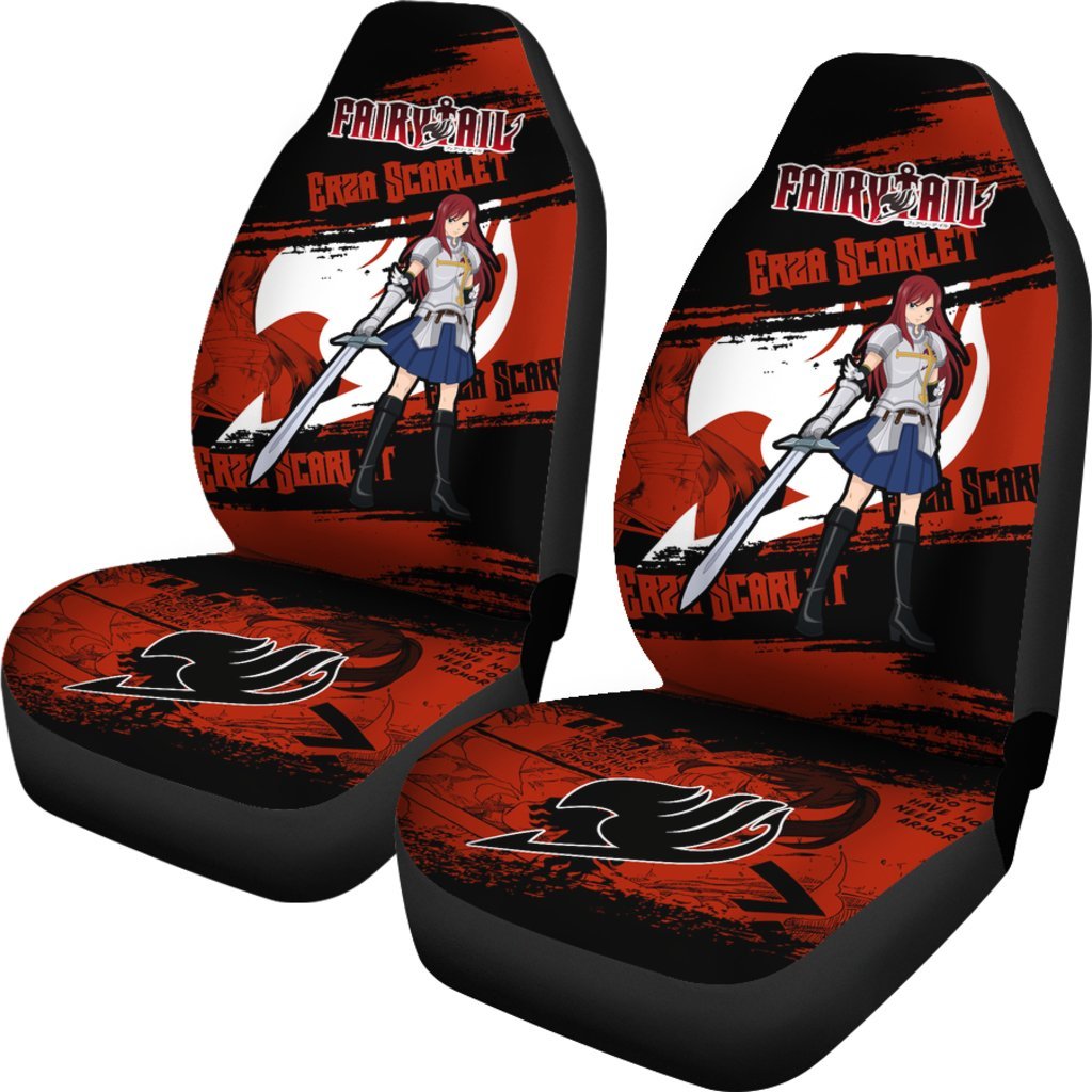 Erza Scarlet Fairy Tail Car Seat Covers Gift For Good Fan Anime-Gear Wanta