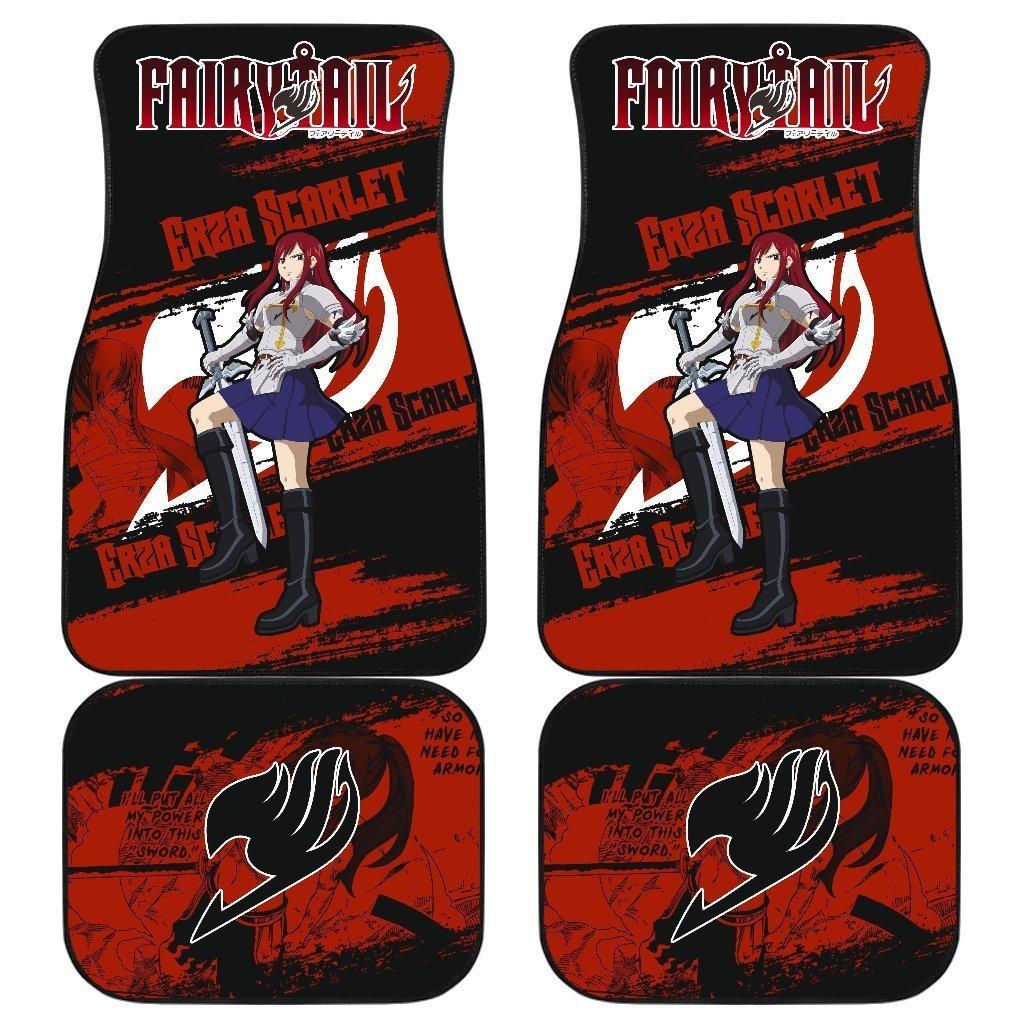 Erza Scarlet Hero Fairy Tail Car Floor Mats Anime Gift-Gear Wanta