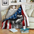 Exotic Cat American Flag Fleece Blanket-Gear Wanta