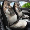 Exotic Cat Car Seat Covers Funny Cat Face-Gear Wanta