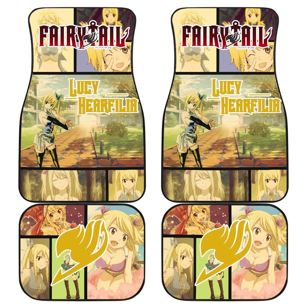 Fairy Tail Lucy Heartfilia Car Floor Mats Anime Gift-Gear Wanta