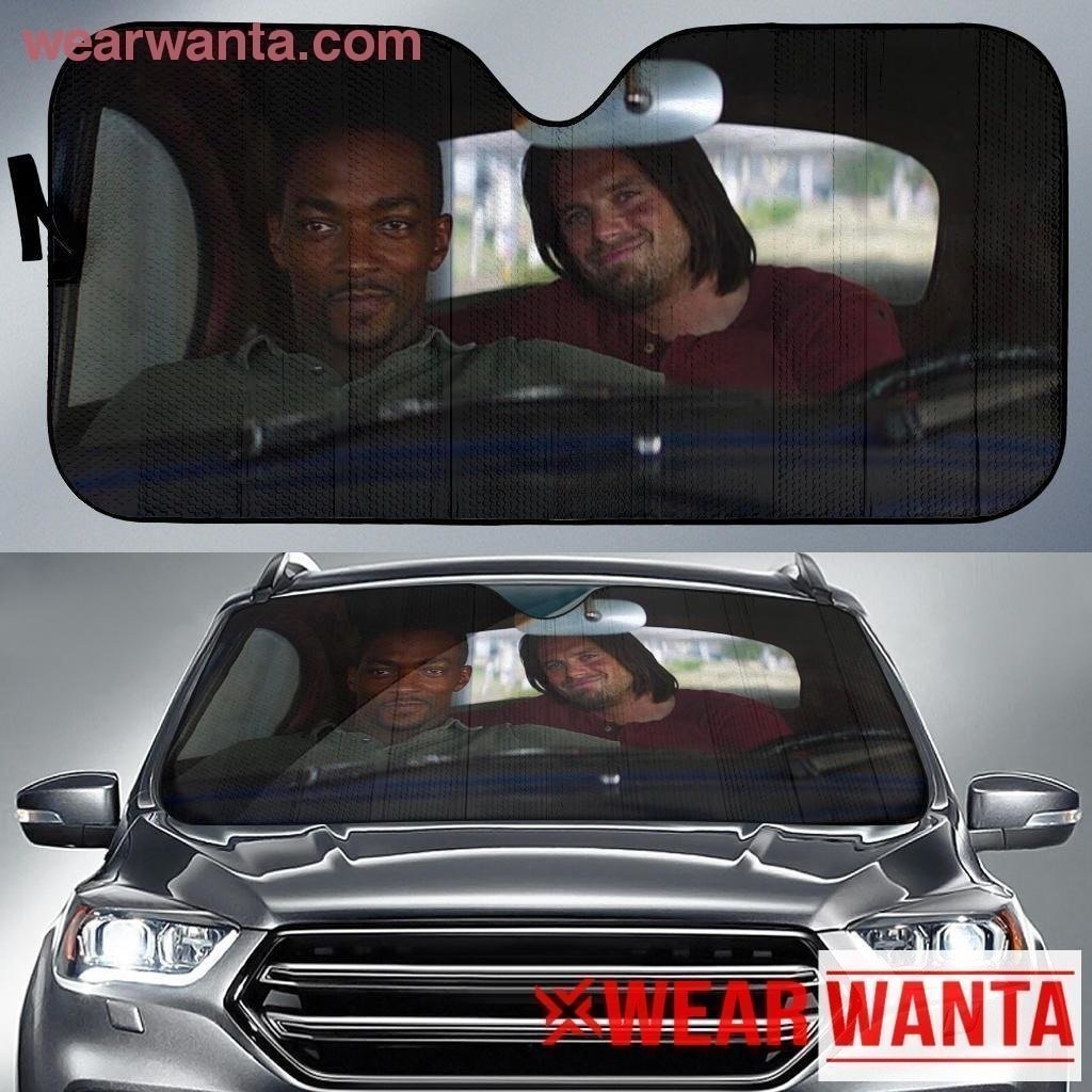 Falcon & Winter Soldier In Car Sun Shade Visor Custom Car Accessories-Gear Wanta