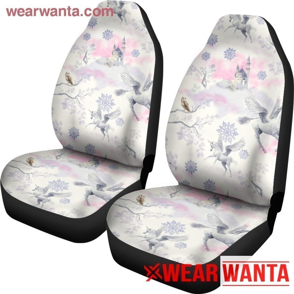 Fantasy Mythical White Unicorn Car Seat Covers LT03-Gear Wanta