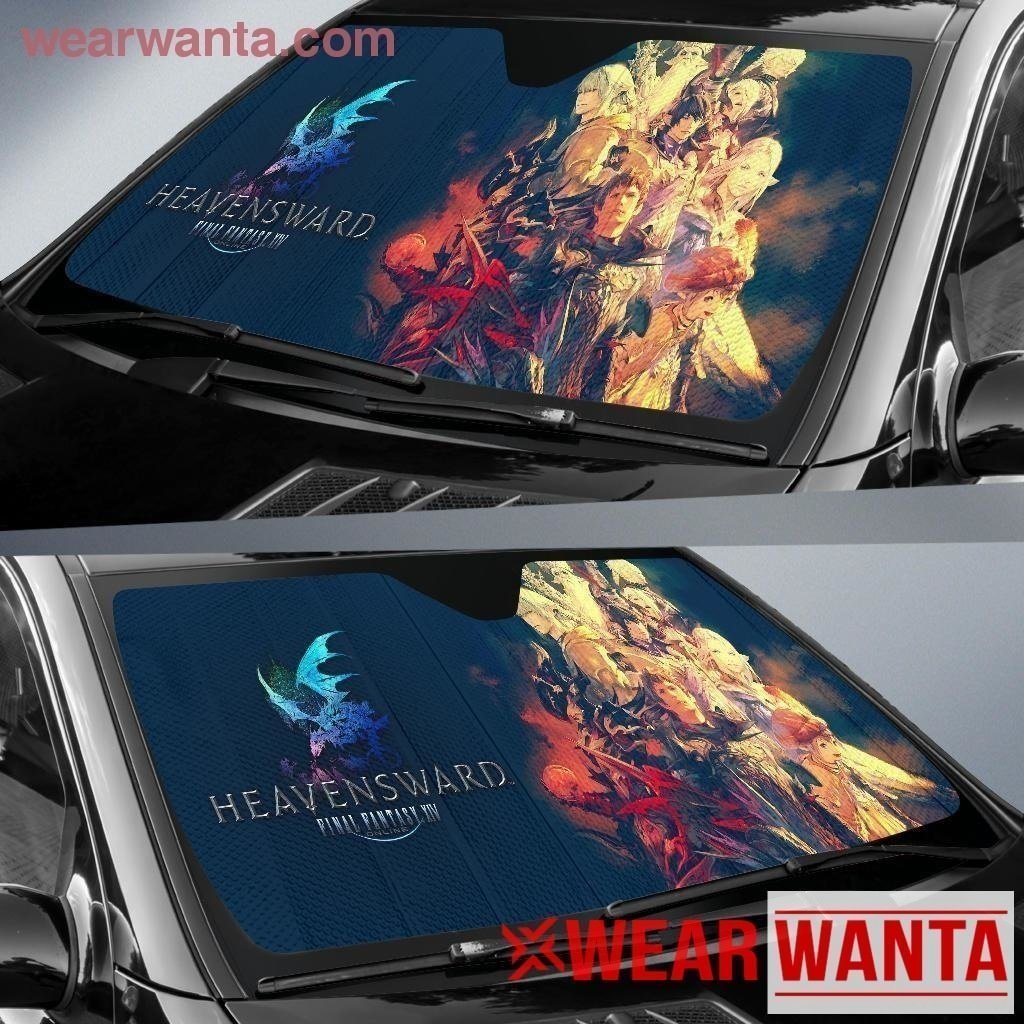 Final Fantasy XIV Characters Car Sun Shade-Gear Wanta