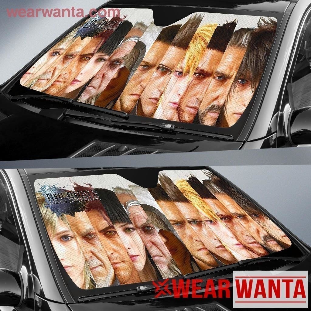 Final Fantasy XV Characters Car Sun Shade-Gear Wanta