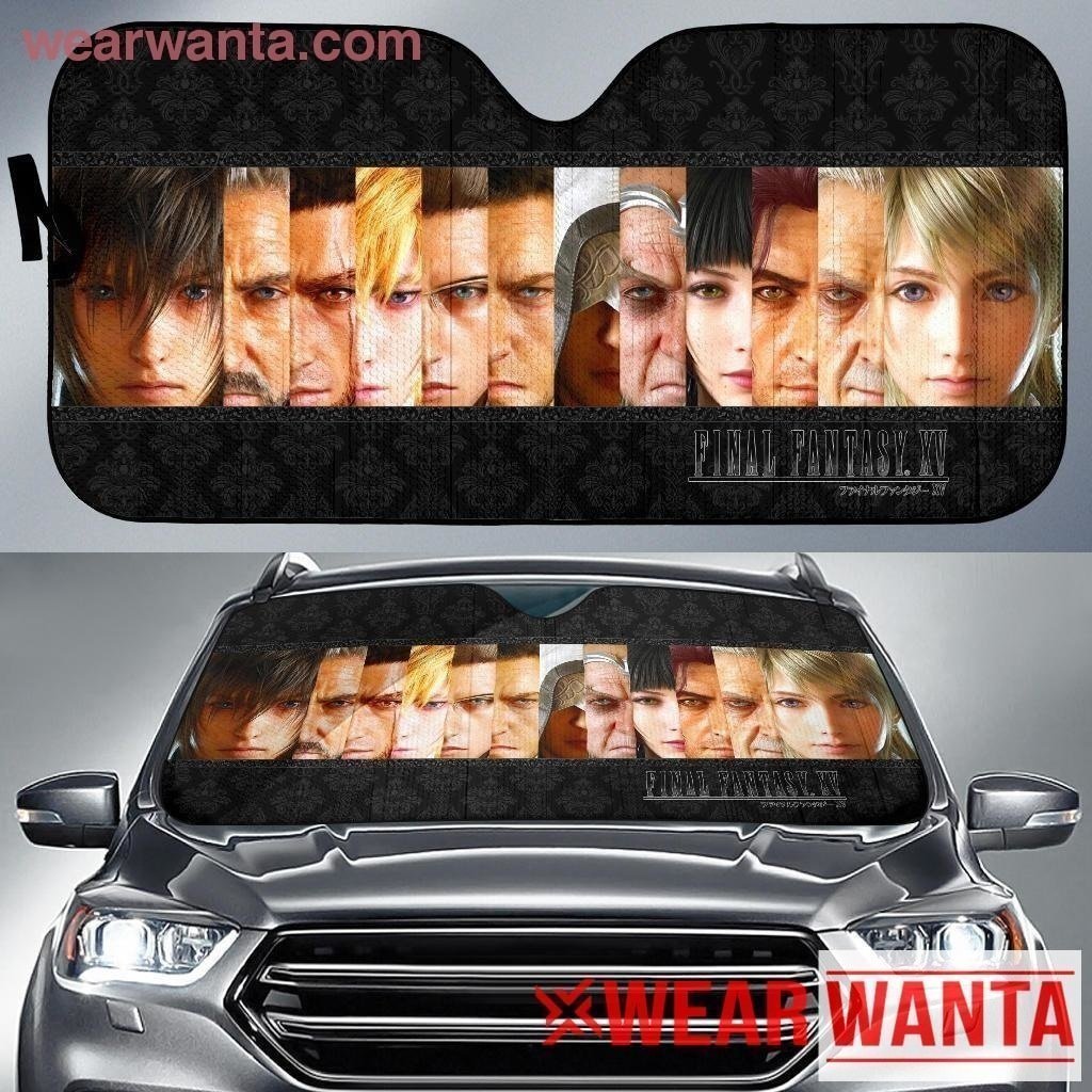 Final Fantasy XV Characters Face Car Sun Shade-Gear Wanta