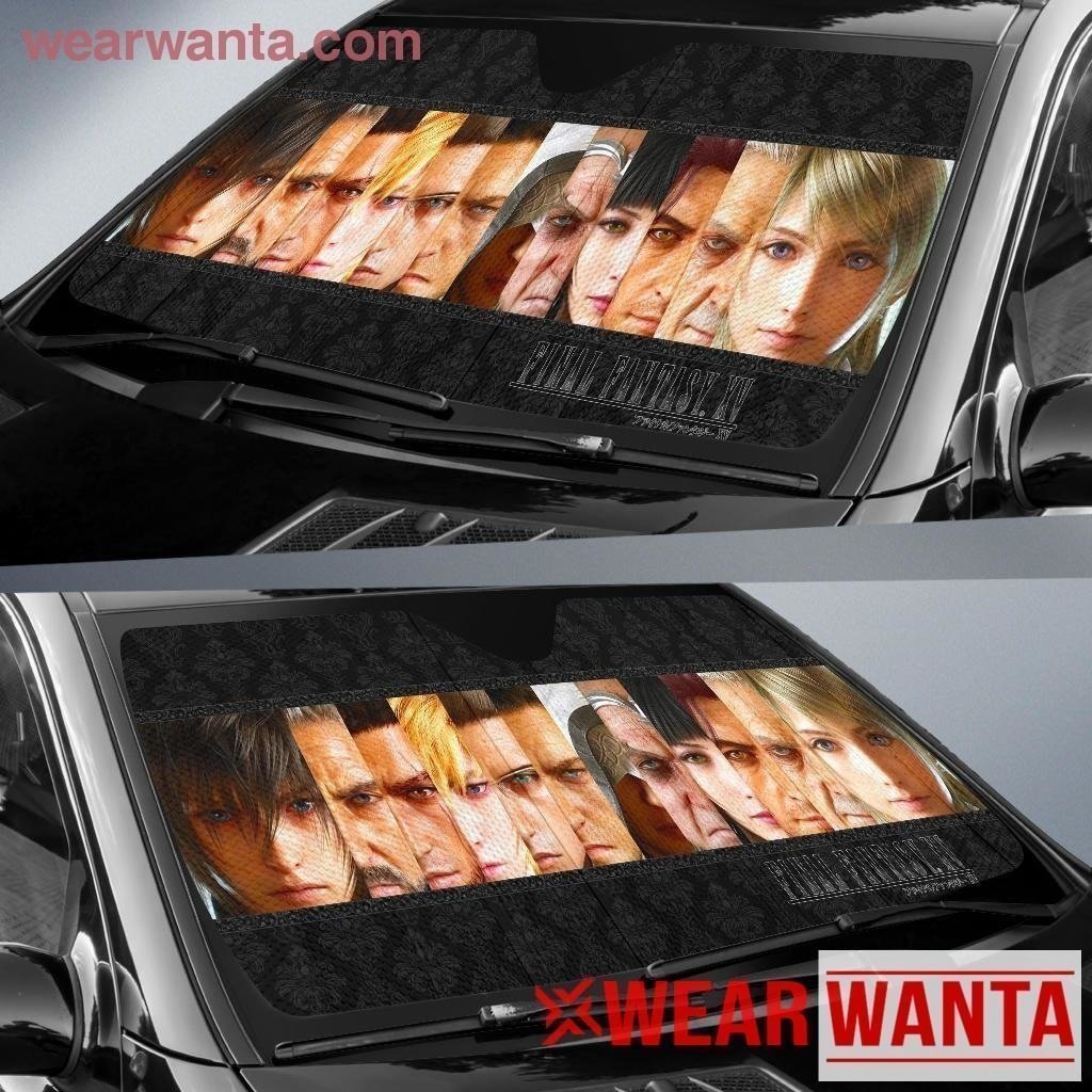 Final Fantasy XV Characters Face Car Sun Shade-Gear Wanta