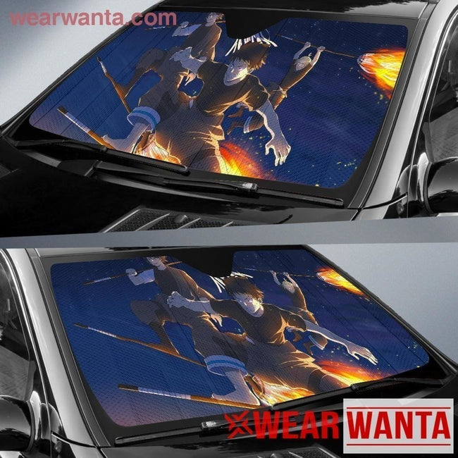Fire Force Riding Fire Broom Anime Car Sun Shade NH06-Gear Wanta