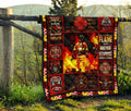 Firefighter Quilt Blanket Amazing Gift Idea HH19-Gear Wanta