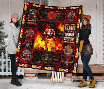 Firefighter Quilt Blanket Amazing Gift Idea HH19-Gear Wanta