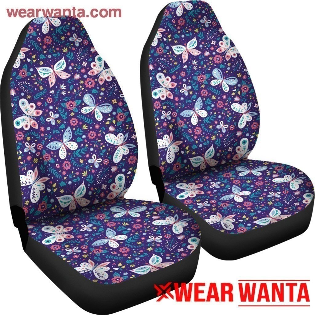 Flower Pattern With Butterfly Car Seat Covers LT04-Gear Wanta