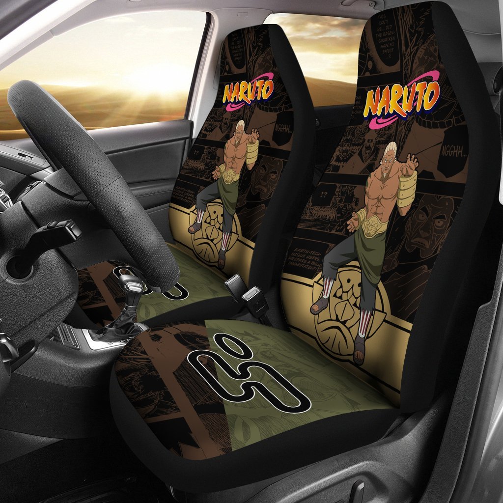 Fourth Raikage Car Seat Covers NRT Anime Car Accessories-Gear Wanta