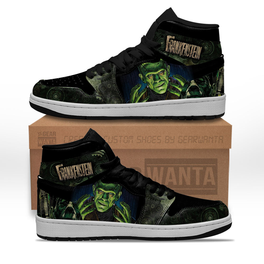 Frankenstein Shoes Custom Horror Fans Sneakers-Gear Wanta