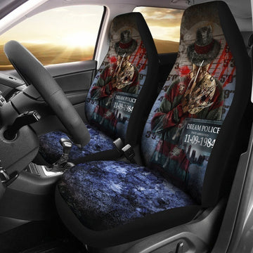 Freddy Krueger Car Seat Covers Custom Police Wanted Car Decoration-Gear Wanta