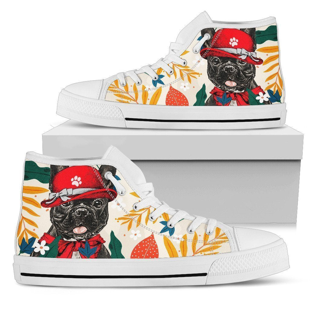 French Bulldog Dog Sneakers Women High Top Shoes Funny-Gear Wanta