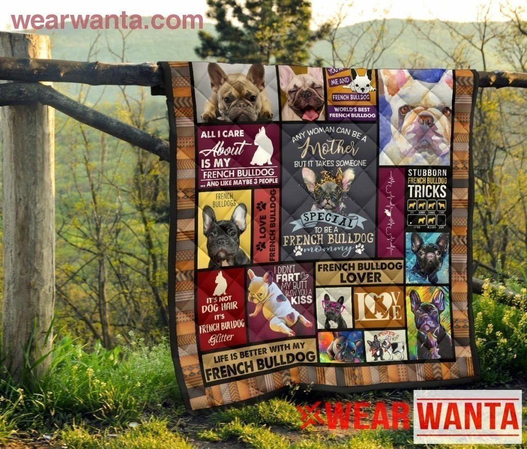 French Bulldog Mom Blanket Funny Gift For Dog Lover-Gear Wanta