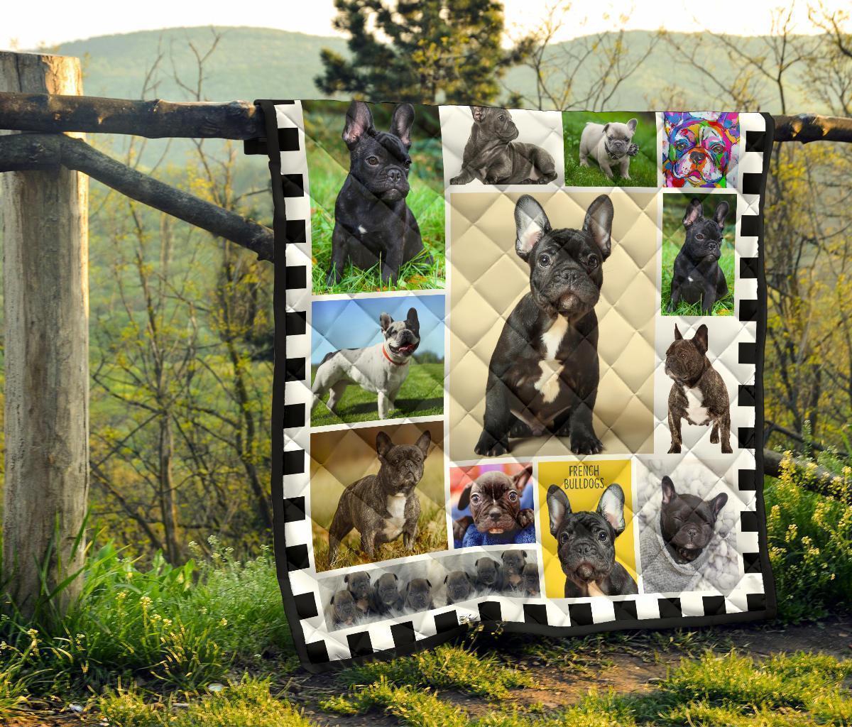 French Bulldog Quilt Blanket Funny Frenchie Lover Home Decoration-Gear Wanta