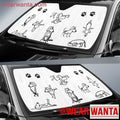 Funny A Dog's Life Art Draw Car Sun Shade For Dog Lover-Gear Wanta
