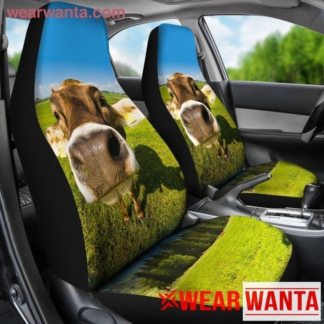 Funny Cow Face Car Seat Covers LT03-Gear Wanta