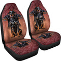 Funny Doberman Car Seat Covers 3 heads-Gear Wanta