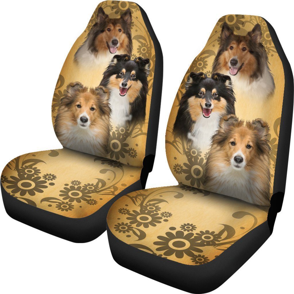Funny Dog Collie Car Seat Covers-Gear Wanta