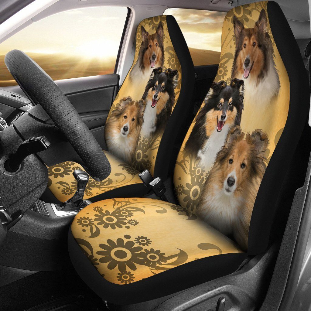 Funny Dog Collie Car Seat Covers-Gear Wanta
