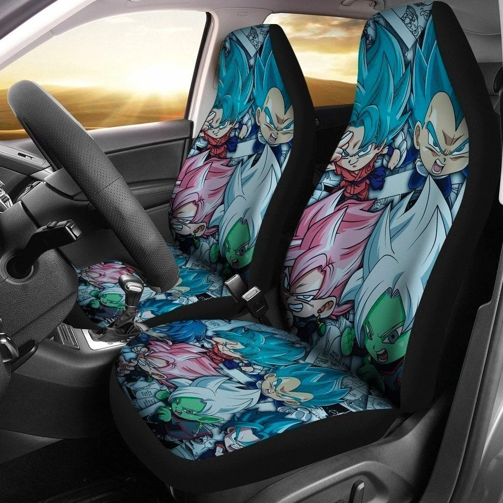 Funny Dragon Ball Super Saiyan Car Seat Covers Anime Fan NH1911-Gear Wanta