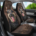 Funny Face German Shepherd Car Seat Covers-Gear Wanta